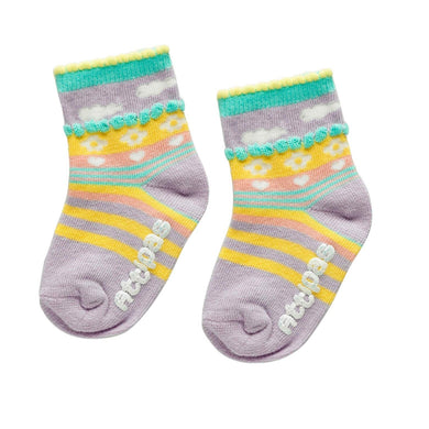 Non Slip Baby Socks - Attibebe Pink (0-12m)