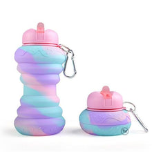 Load image into Gallery viewer, Collapsible Water Bottle - Donut Pink
