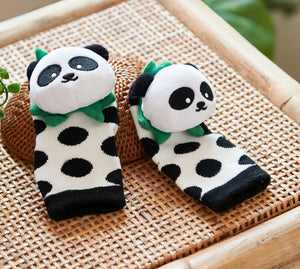 Rattle Baby Socks - Panda