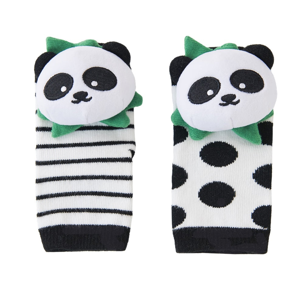 Rattle Baby Socks - Panda
