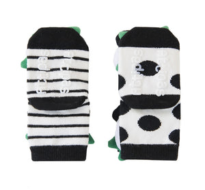 Rattle Baby Socks - Panda